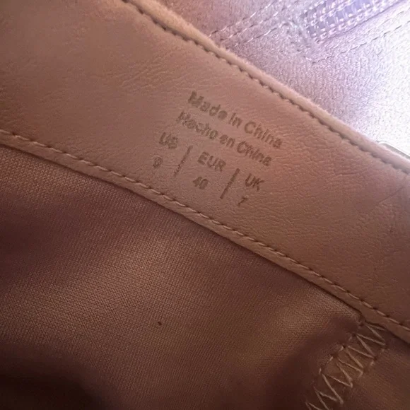 Aldo Pink and Metallic Ankle Boots Block Heel size 9 - Picture 2 of 9